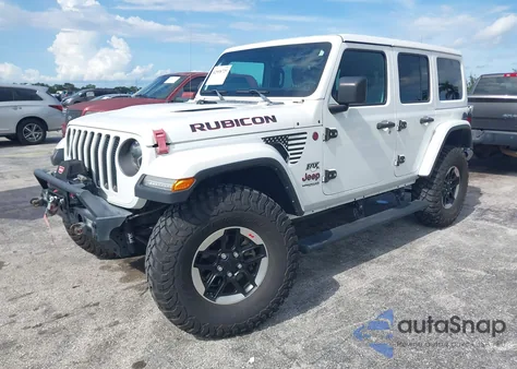 2021 Jeep Wrangler Unlimited Rubicon 4X4 z USA, uszkodzony, nr VIN 1C4HJXFG2MW620350